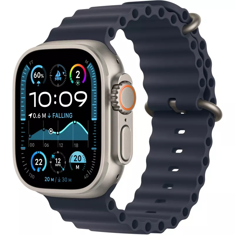 Navy Ocean Band 49 mm – Natūralaus titano apdaila