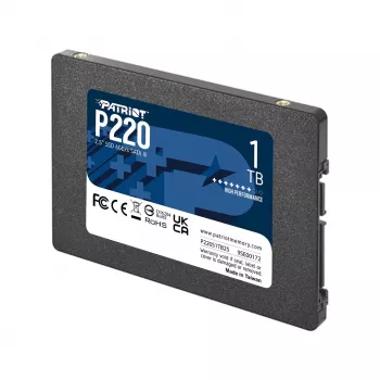 2,5 colio SATA III SSD PATRIOT P220 1 TB — 550/500 MB/s, 50k IOPS, 7 mm