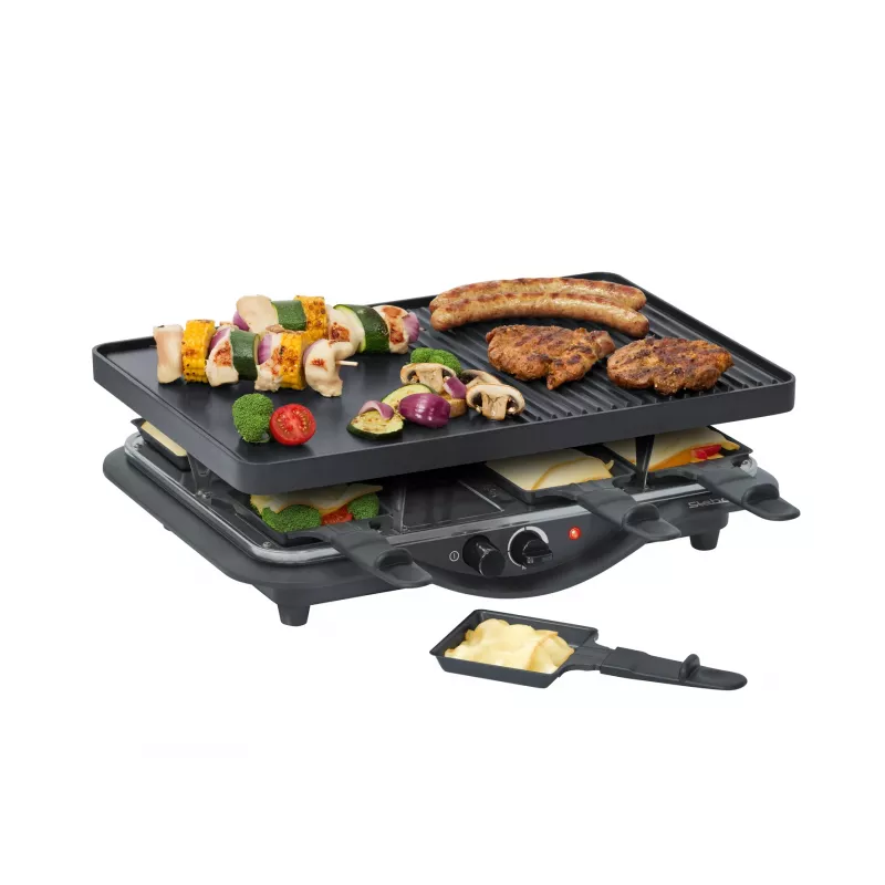 Raclette kepsninė Steba RC 28 8 asmenims 1400 W juoda chromuota