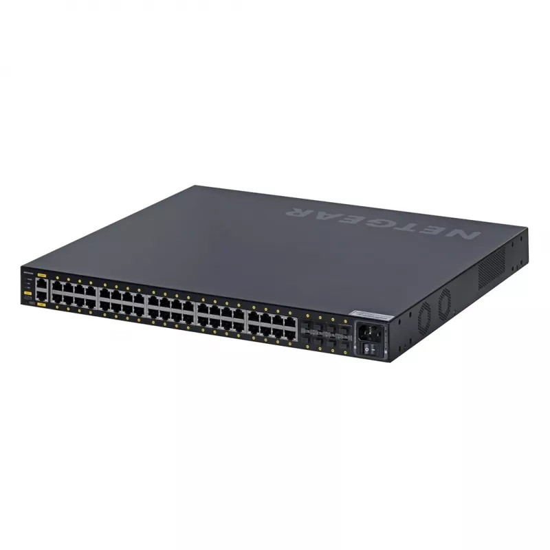 NETGEAR GSM4248PX-100EUS valdomas tinklo jungiklis Managed L2/L3/L4 Gigabit Ethernet (10/100/1000) Power over Ethernet (PoE) juodas