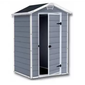 Plastikinė pašiūrė Keter S 1457 0043 Vienos durys Juodas stogas 1280x940x1960 mm