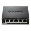 D-Link DES-105 nevaldomas L2 jungiklis, 5x Fast Ethernet, metalinis korpusas