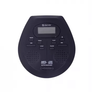 Nešiojamas CD grotuvas Denver DMP-395B Juodas MP3 atkūrimas LCD ekranas