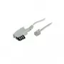 Telefono laidas ShiverPeaks 70046-W 6 m Baltas