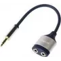 LogiLink garso skirstytuvas stereo mini jack lizdas (motina) į stereo mini jack kištuką (tėvą), 18 cm