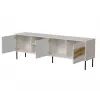 TV spintelė cama meble INSERTO 3D1W 190x40x62 cm kašmyro apdaila su LED