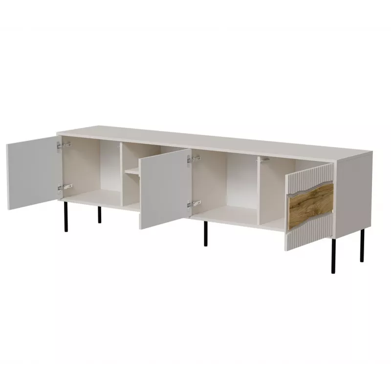 TV spintelė cama meble INSERTO 3D1W 190x40x62 cm kašmyro apdaila su LED