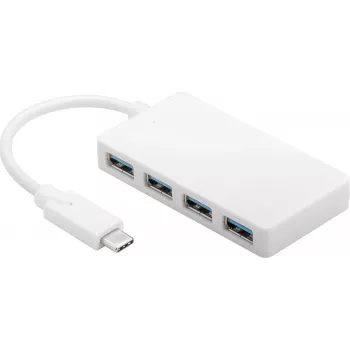 Microconnect USB3.1CUSB3 USB-C daugiafunkcis adapteris USB 3.2 Gen 1 (3.1 Gen 1) Type-C 5000 Mbit/s Baltas
