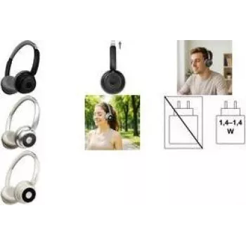 LogiLink BT0072BR Belaidės ausinės ant galvos Bluetooth sidabrinės (BT0072BR)