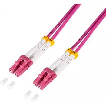 LogiLink FC4LC02 šviesolaidinis LWL jungiamasis kabelis violetinis [1x LC/UPC kištukas - 1x LC/UPC kištukas]