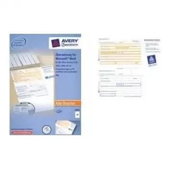 Lipnios etiketės A4, nuimamos, mikroperforuotos, AVERY 2817-200, spausdinimui
