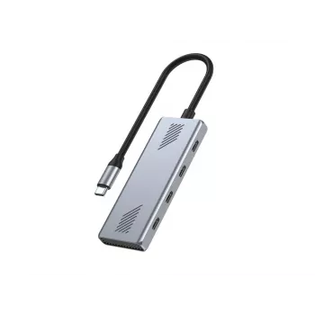 GEMBIRD UHB-CM-U310-C4-01 USB-C 3.2 Gen 2 4 prievadų stotelė