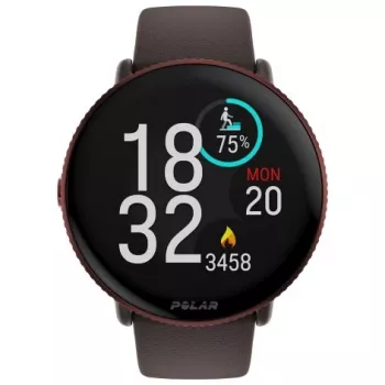 Polar Ignite 3 Titanium Brown Leather M/L – išmanusis laikrodis su titano apdaila ir odiniu dirželiu