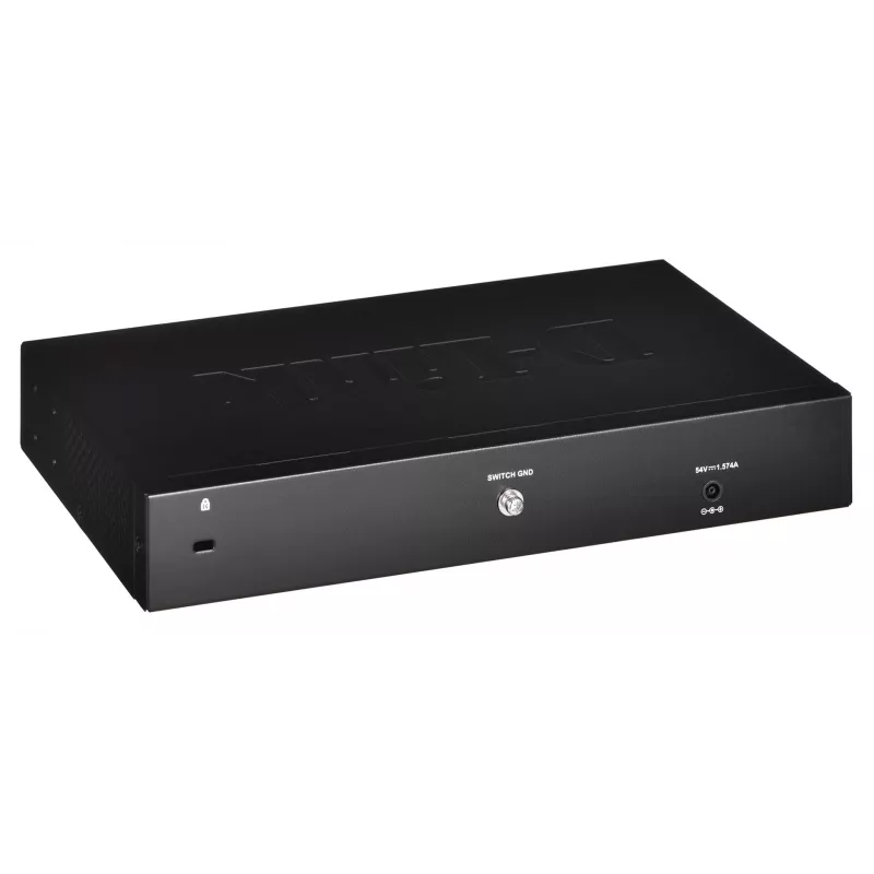 D-Link DGS-1210-08P/E valdomas L2 Gigabit Ethernet (10/100/1000) PoE jungiklis, juodas
