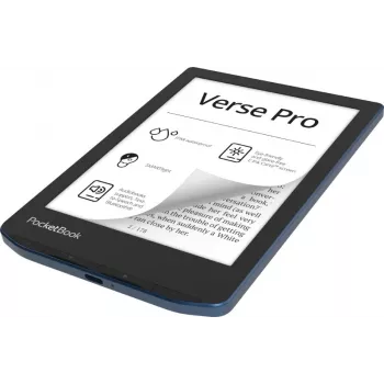 PocketBook Verse Pro e-skaitmenų skaitytuvas su lietimui jautriu ekranu, 16 GB, Wi-Fi, juodas, mėlynas