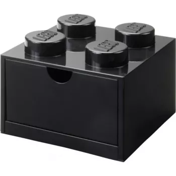 LEGO dėžutė stalčiui 4, juoda, su smaigeliais