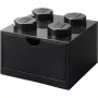 LEGO dėžutė stalčiui 4, juoda, su smaigeliais