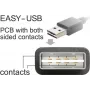 USB kabelis DeLOCK 85201 USB 2.0 3m Baltas