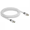 HDMI kabelis DeLOCK Ultra High Speed 48 Gbps 8K 60 Hz sidabrinis 3 m