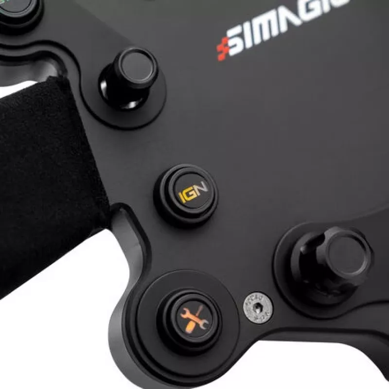 Vairaratis Simagic GTS Alcantara S202 — lenktyninis vairas su Alcantara danga