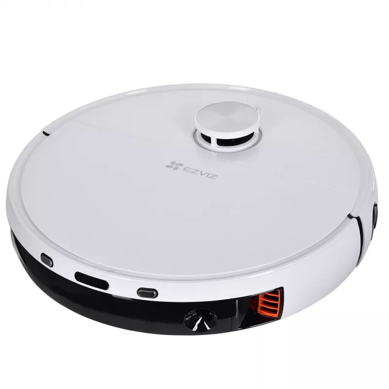 Robotinis dulkių siurblys EZVIZ RS2 su žemėlapių sudarymu, 4000 Pa siurbimas, 5200 mAh baterija, 220 min veikimo laikas, plaunamas šluostės pagrindas, bazinė stotelė su 5/5,5 L vandens bakais