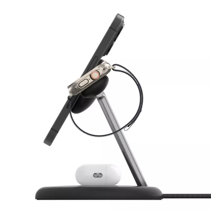 Belaidis įkroviklis Belkin WIZ023VFBK, vidaus, USB, belaidis, ausinėms, išmaniajam telefonui, išmaniajam laikrodžiui, juodas