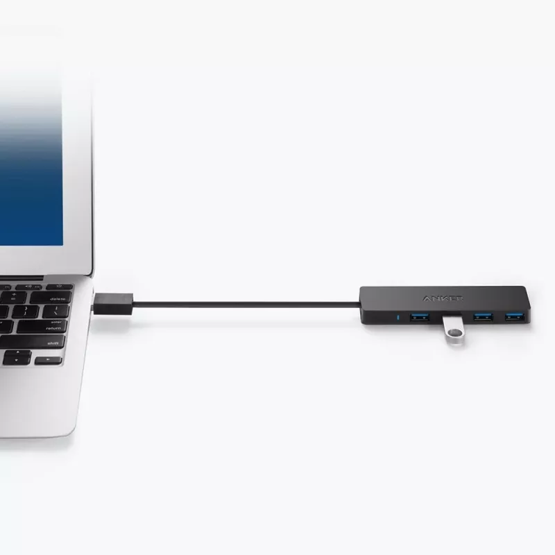 USB šakotuvas Anker Innovations A7516016 USB 3.2 Gen 1 Type-A 5000 Mbit/s juodas