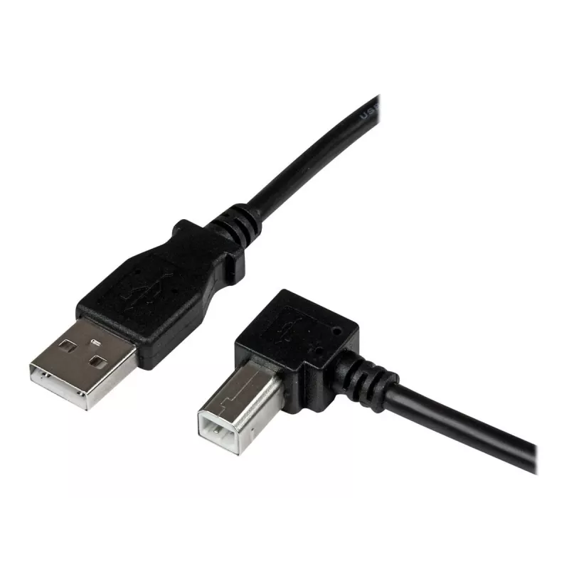 StarTech.com 3 m USB 2.0 A į stačiu kampu B laidas - vyras/vyras
