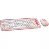 Logitech POP Icon Combo - Belaidis klaviatūros ir pelės rinkinys - Bluetooth LE - QWERTY - JAV tarptautinis - rožinė, šviesiai balta (920-013142)