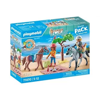 Playmobil 71470 Horses of Waterfall: Arklių Jodinėjimo Kelionės Pradžios Rinkinys