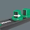 Veržliarakčių rinkinys Wera Zyklop A 1/4 colio juodas/žalias, 9 dalių