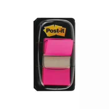 3M Post-it Index rožinė, siaura, 50 lipnių juostelių, 25,4 x 43,2 mm, vienkartiniame dozatoriuje (I680-21)