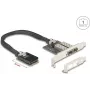 Tinklo adapteris DELOCK Mini PCIe I/O 95281 su 2× SFP Gigabit LAN