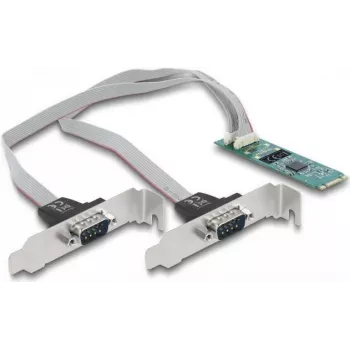 DeLOCK M.2 kortelė 2 x RS-232 DB9 PCIe 2.1