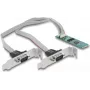 DeLOCK M.2 kortelė 2 x RS-232 DB9 PCIe 2.1