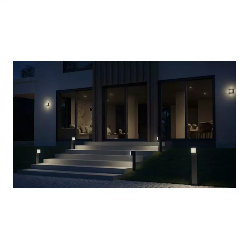 Lauko sieninis šviestuvas Steinel L 845 SC, LED nekeičiamas 9 W, antracitas, aliuminis/plastikas, 160°/5 m