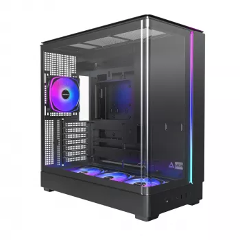 Kompiuterio korpusas Montech KING 45 PRO Black – micro ATX / Mini-ITX, Midi Tower