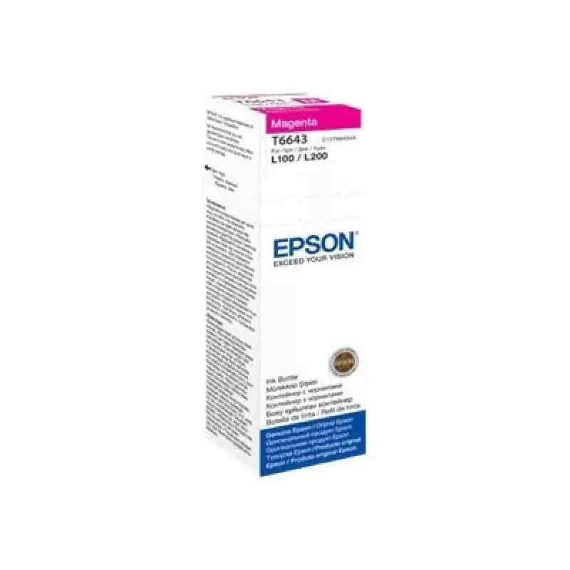 Rašalo buteliukas Epson T6643 70ml purpurinis