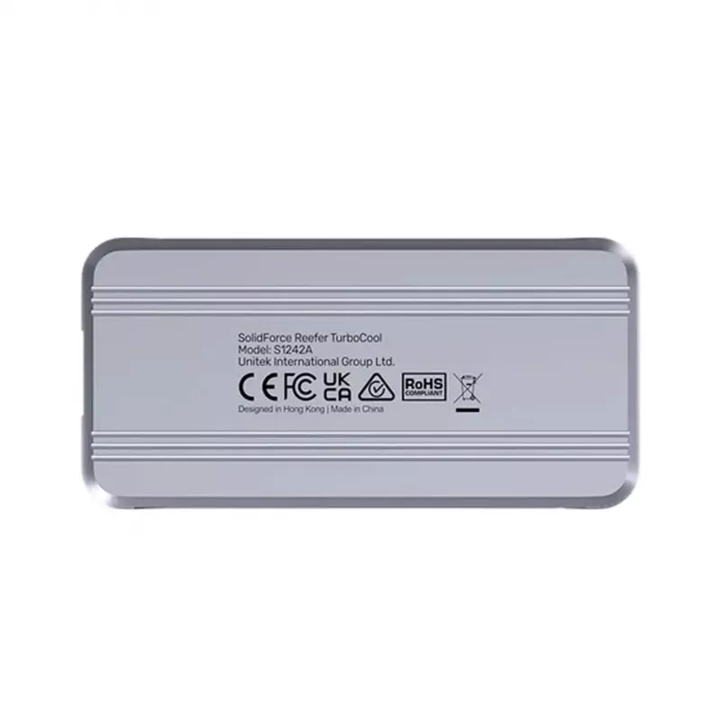 SSD korpusas Unitek S1242AGY01-EU USB4 40Gbps, M.2 NVMe, iki 8TB, aliuminis/plastikas, aktyvus aušinimas
