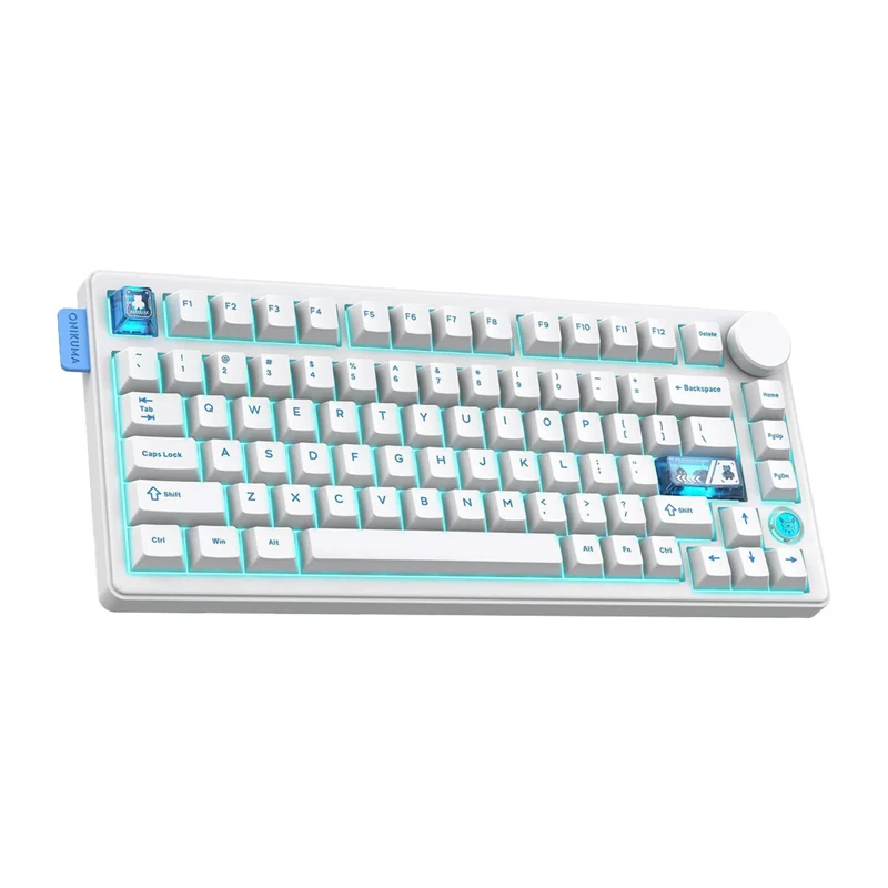Mechaninio stiliaus Bluetooth klaviatūra Onikuma MT706 balta
