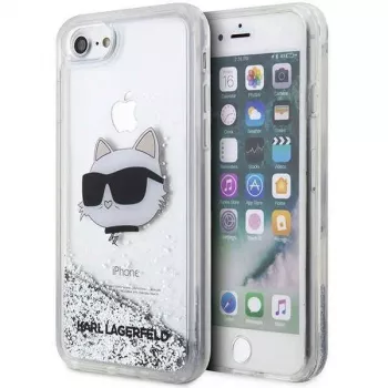Karl Lagerfeld Original Dėklas iPhone SE 2022/SE 2020/7/8 Hardcase Blizgučiai Choupette Head (KLHCI8LNCHCS)
