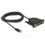 Lygiagretusis kabelis DeLOCK 62980 USB Type-C™ – DB25 1,8 m juodas