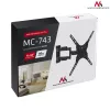 Maclean Mc-743 - VESA laikiklis monitoriui / televizoriui, 13–50 col., juodas, 30 kg