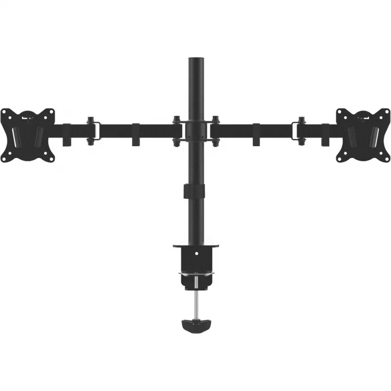 Dvigubo monitoriaus laikiklis MONTIS Dual Monitor Mount Everest MT015, 13–27 colių, 2 rankos, max 16 kg, VESA 75x75–100x100, juodas