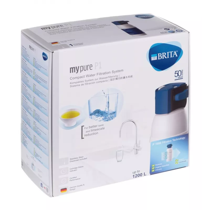 Brita Mypure P1+grifo 1 Via Compact vandens filtravimo sistema
