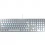 CHERRY KC 6000 SLIM FOR MAC klaviatūra, laidinė, USB, QWERTZ, vokiškas išdėstymas, sidabrinė