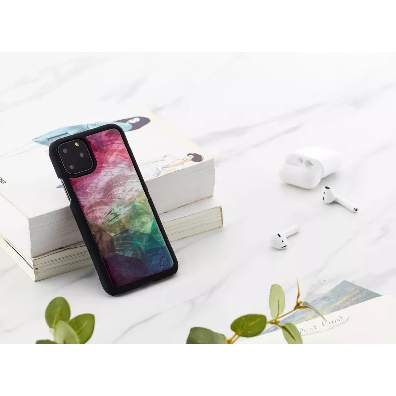 Apsauginis dėklas išmaniesiems telefonams iKins iPhone 11 Pro su vandens gėlės raštu, juodas