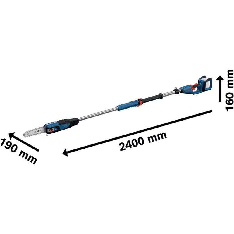 Akumuliatorinis kotinis pjūklas Bosch GKE 18V-25 TP – 25 cm pjovimo ilgis, 18V (06008D6000)