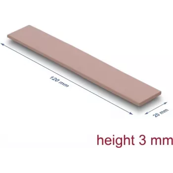 Termo pagalvėlė DeLOCK 18484 3 W/m·K Rožinė 20x120x3 mm