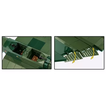 Konstruktorius Cobi Blocks Junkers JU 87G-2 Stuka 571 dalių modelio rinkinys
